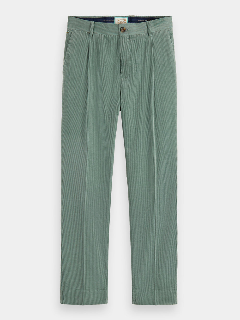 Blake pleated corduroy chino - Scotch & Soda NZ