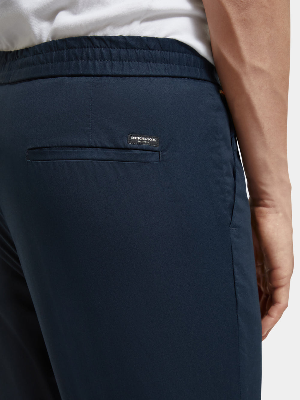 Morton lightweight pleated twill jogger pants - Scotch & Soda NZ