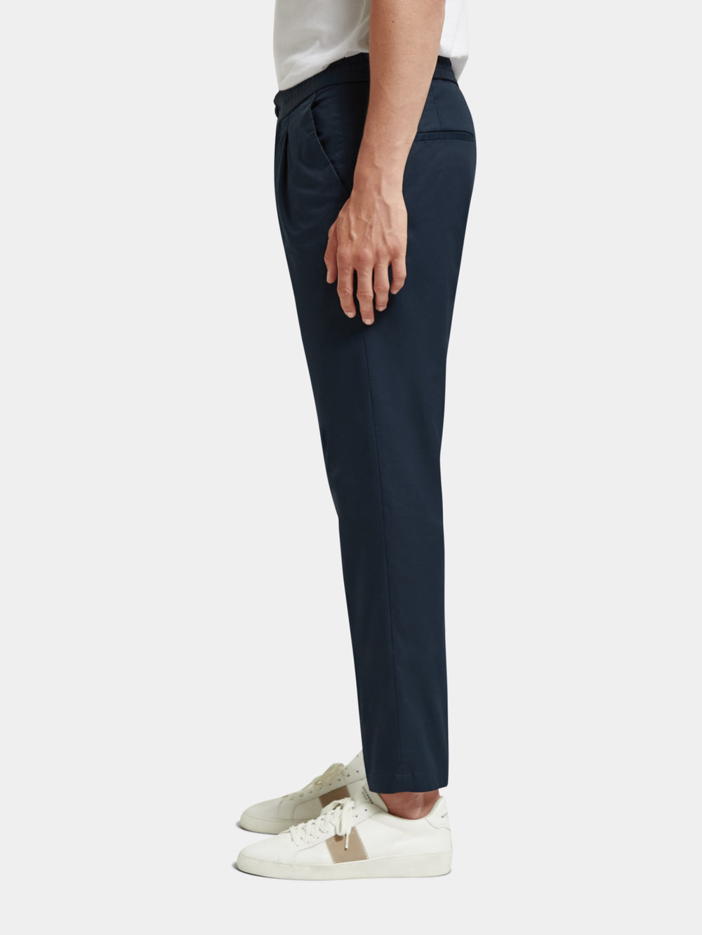 Morton lightweight pleated twill jogger pants - Scotch & Soda NZ