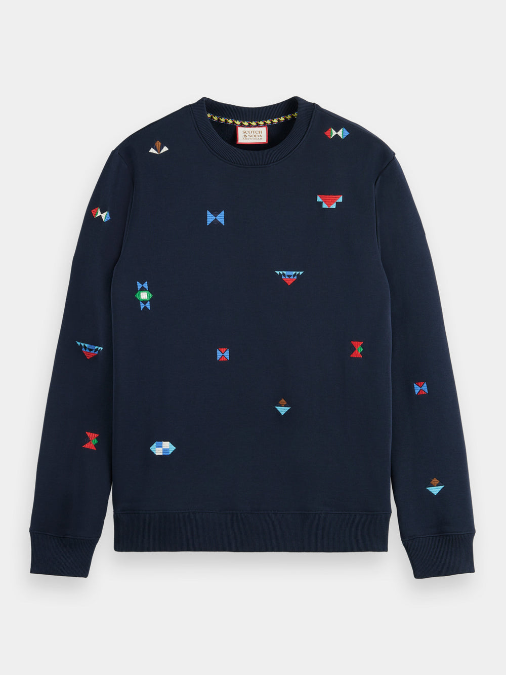 Regular-fit embroidered sweatshirt - Scotch & Soda NZ