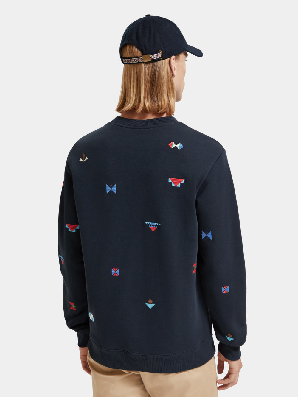 Regular-fit embroidered sweatshirt - Scotch & Soda NZ