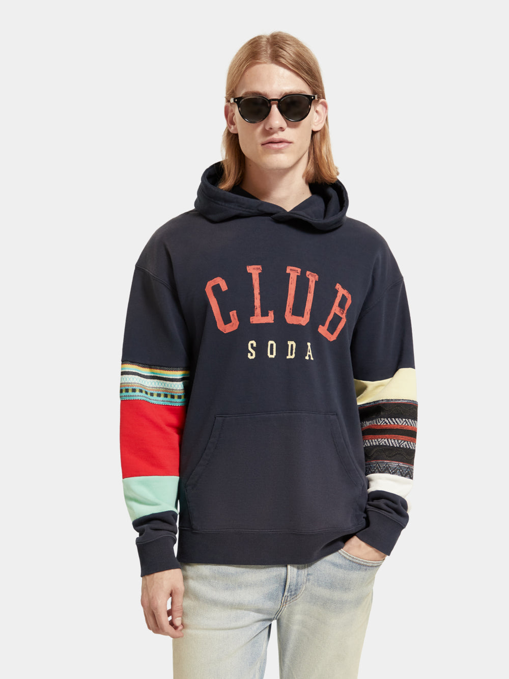 Relaxed-fit Club Soda hoodie - Scotch & Soda NZ