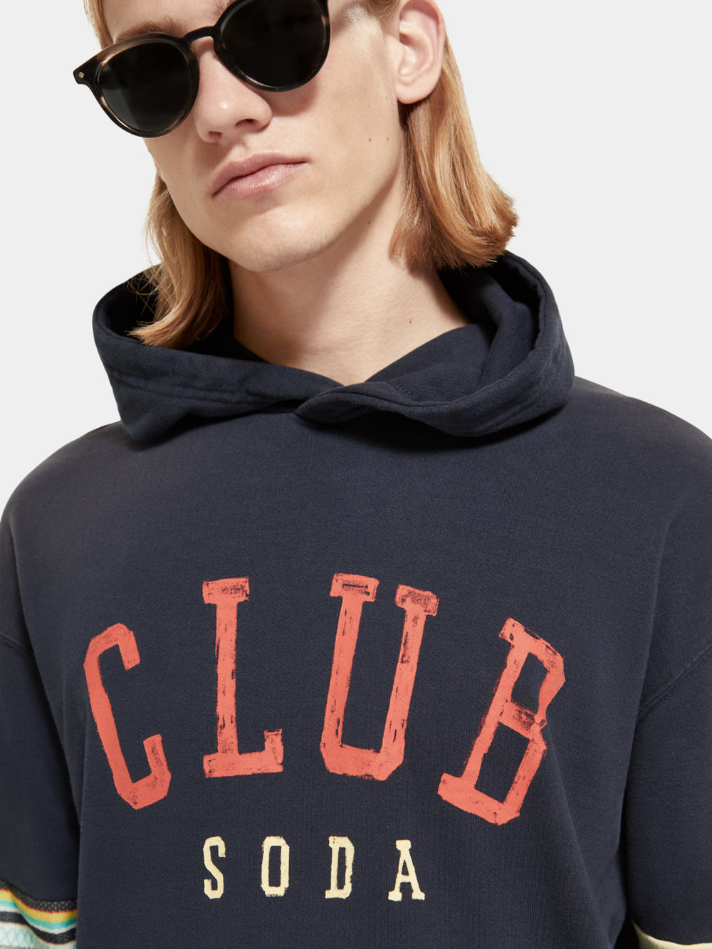 Relaxed-fit Club Soda hoodie - Scotch & Soda NZ