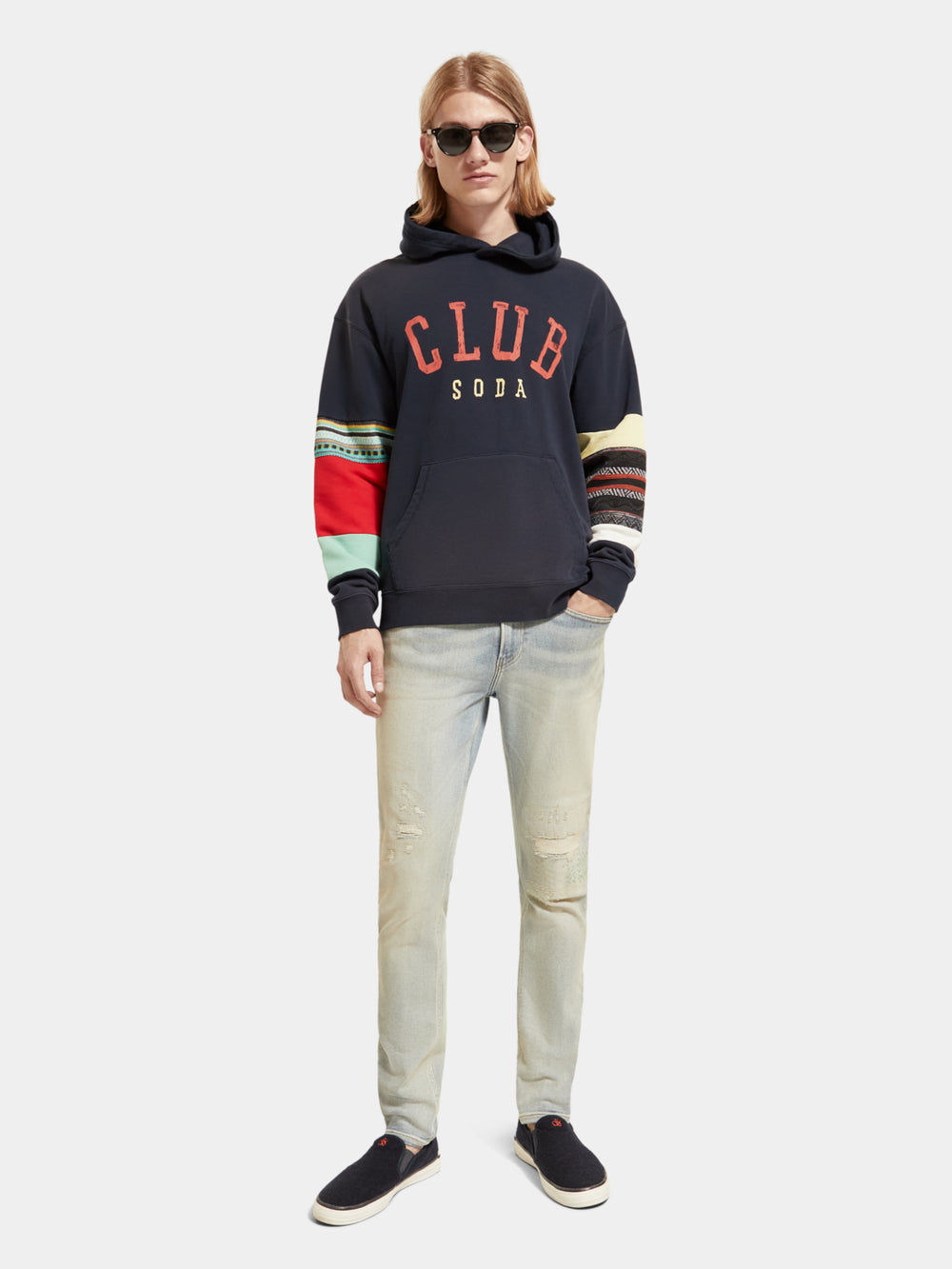 Relaxed-fit Club Soda hoodie - Scotch & Soda NZ