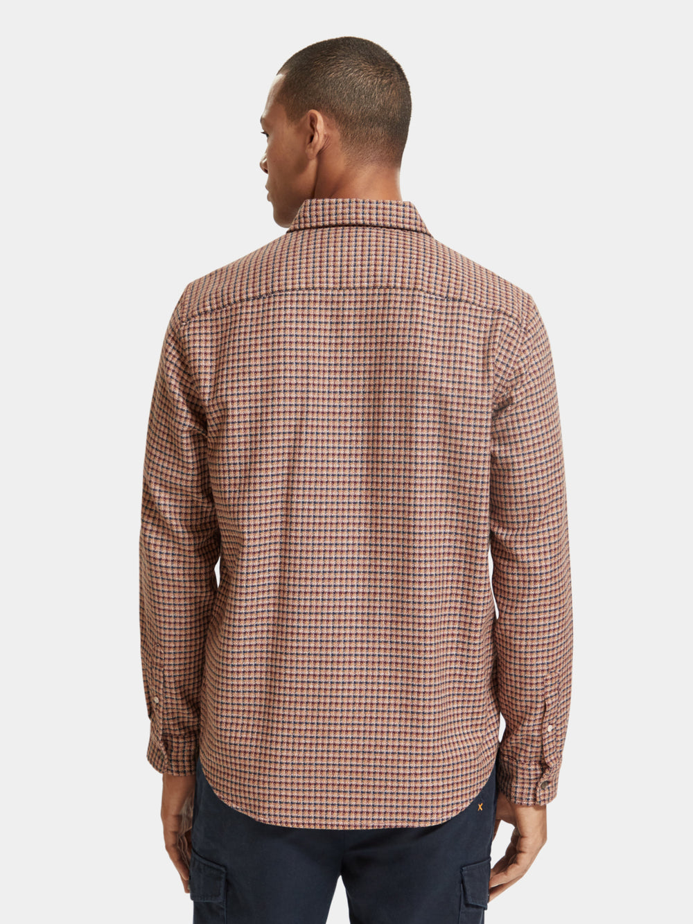 Regular-fit yarn check shirt - Scotch & Soda NZ