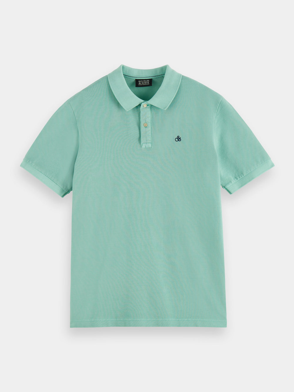 Garment-dyed pique polo shirt - Scotch & Soda NZ