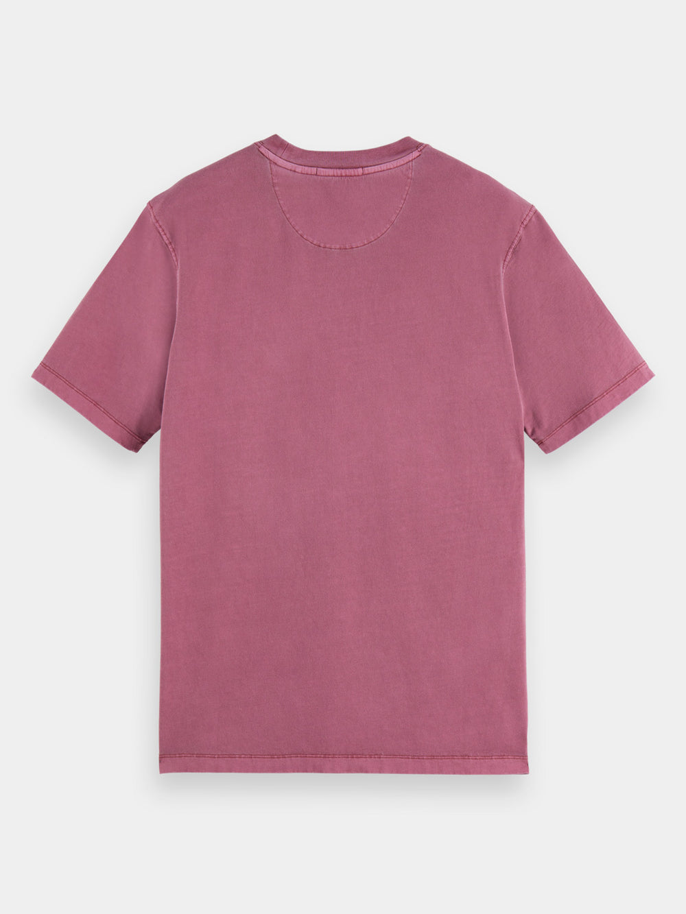 Regular-fit garment-dyed logo t-shirt - Scotch & Soda NZ