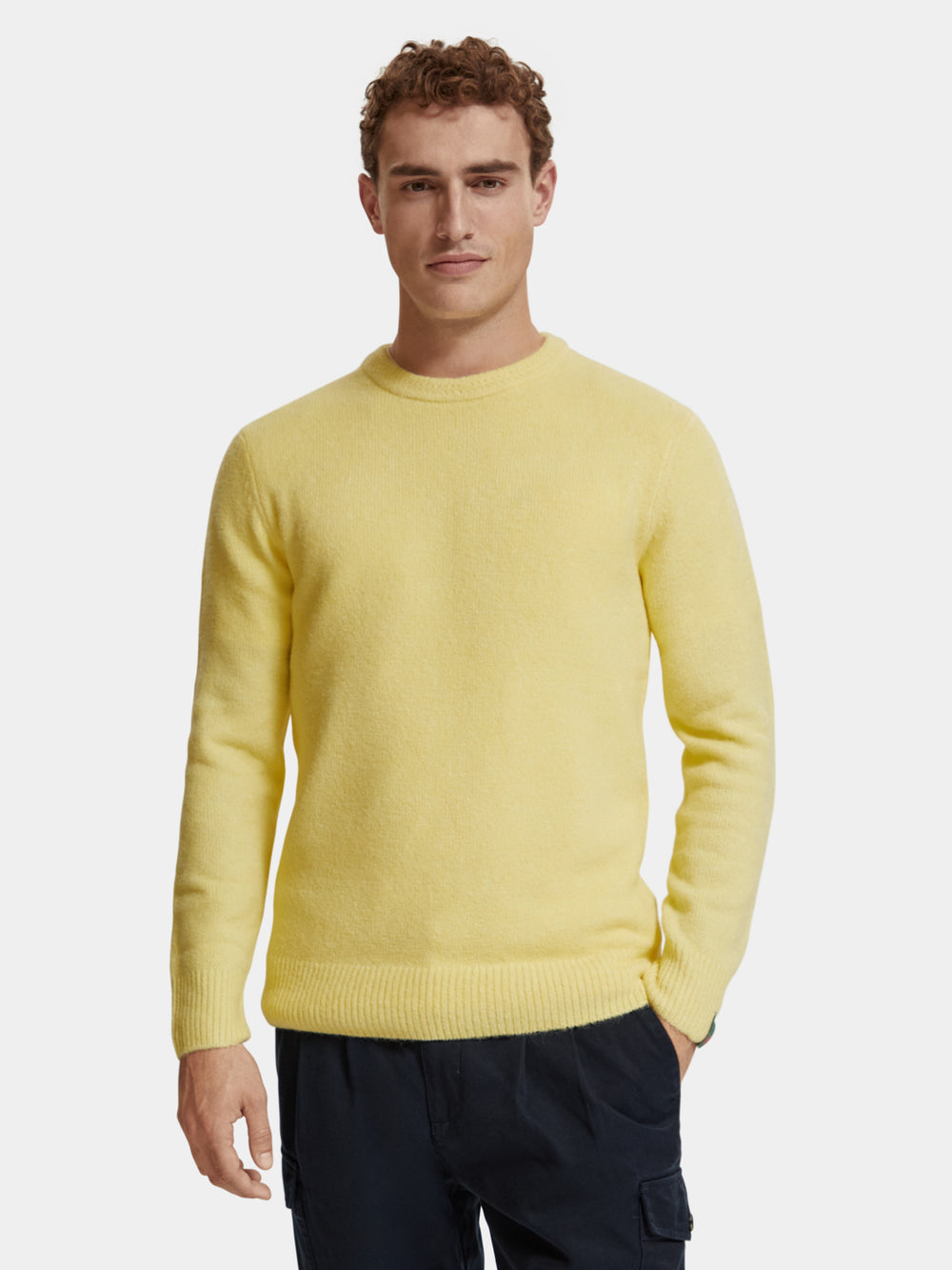 Regular-fit soft knit melange pullover - Scotch & Soda NZ