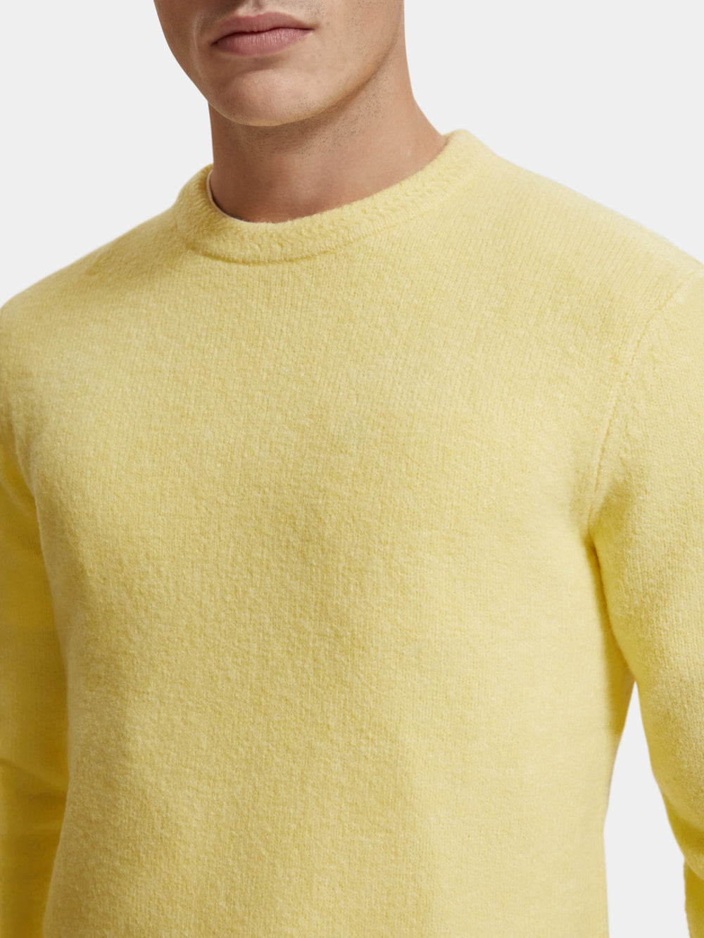 Regular-fit soft knit melange pullover - Scotch & Soda NZ