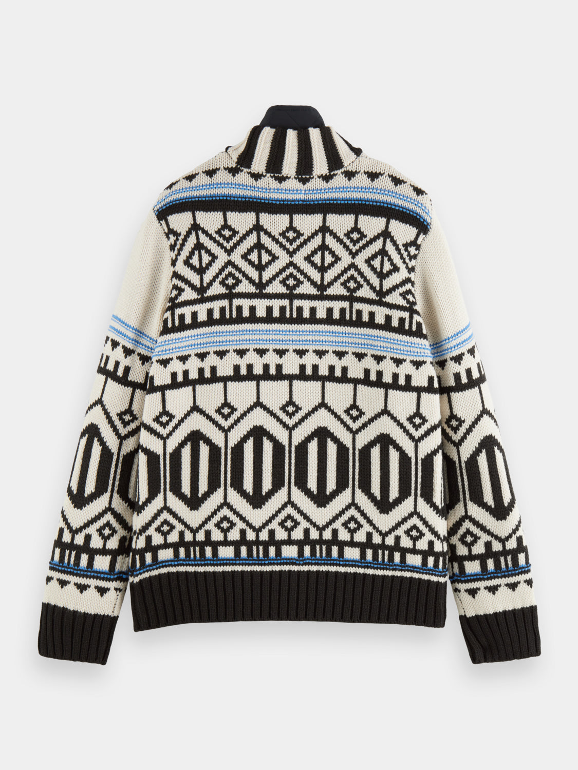 Chunky zip cardigan with detachable inner jacket - Scotch & Soda NZ