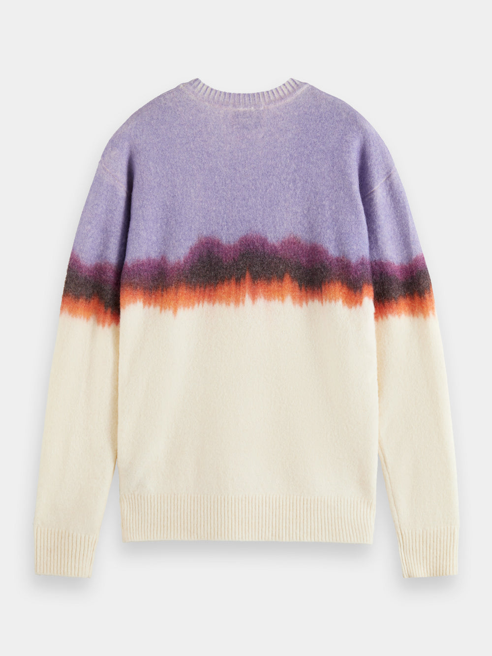 Tie-dyed colourblock pullover - Scotch & Soda NZ