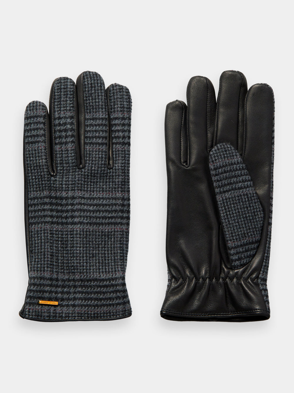 Leather & wool gloves - Scotch & Soda NZ