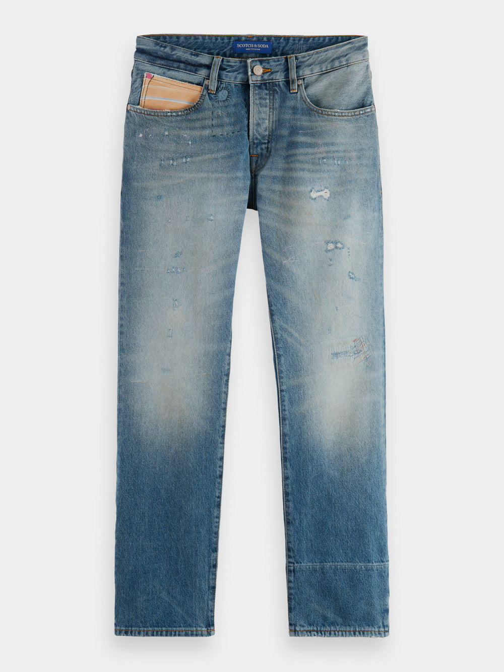 Zee regular straight-leg jeans - Scotch & Soda NZ