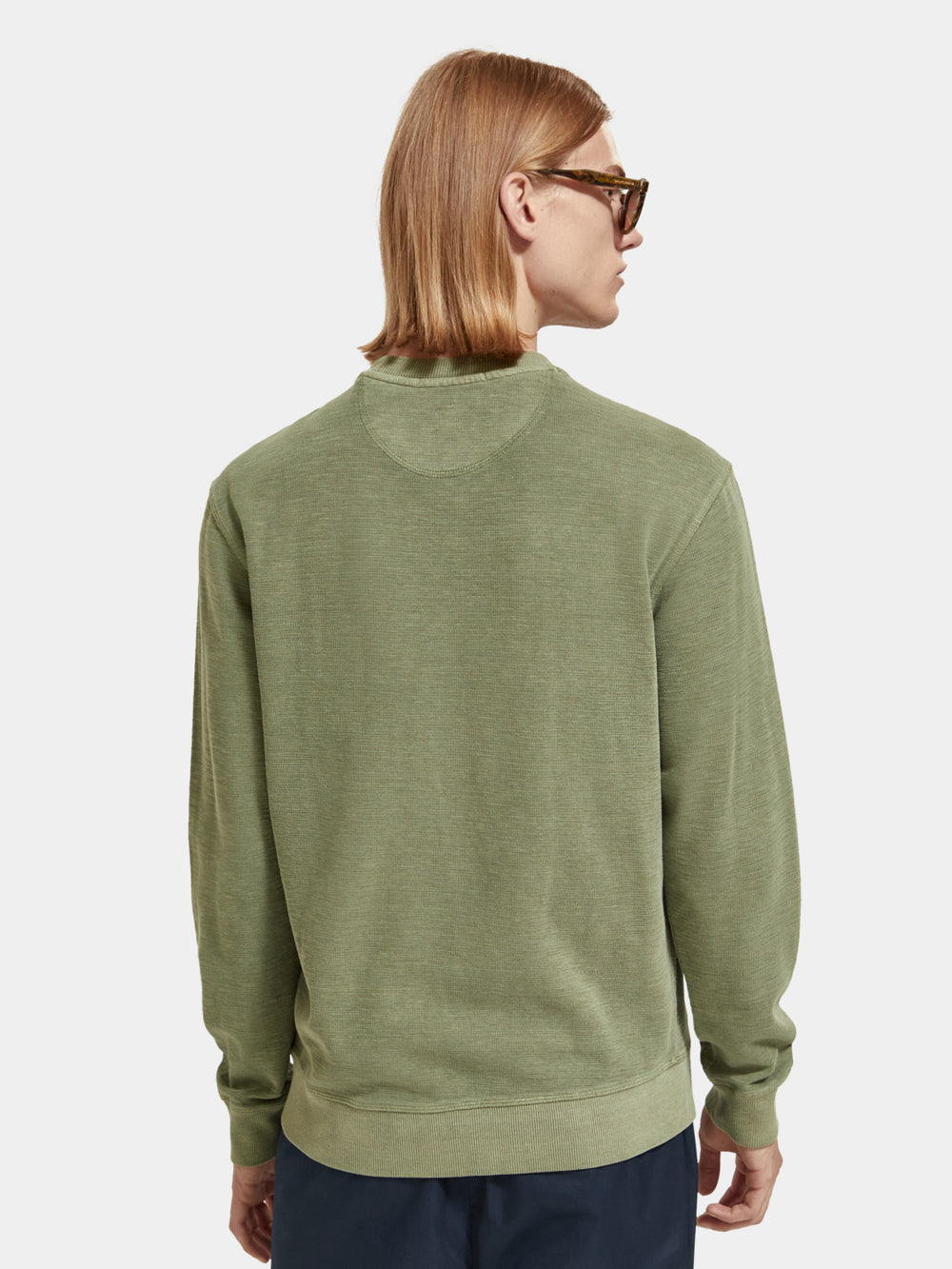 Regular-fit garment-dyed sweatshirt - Scotch & Soda NZ
