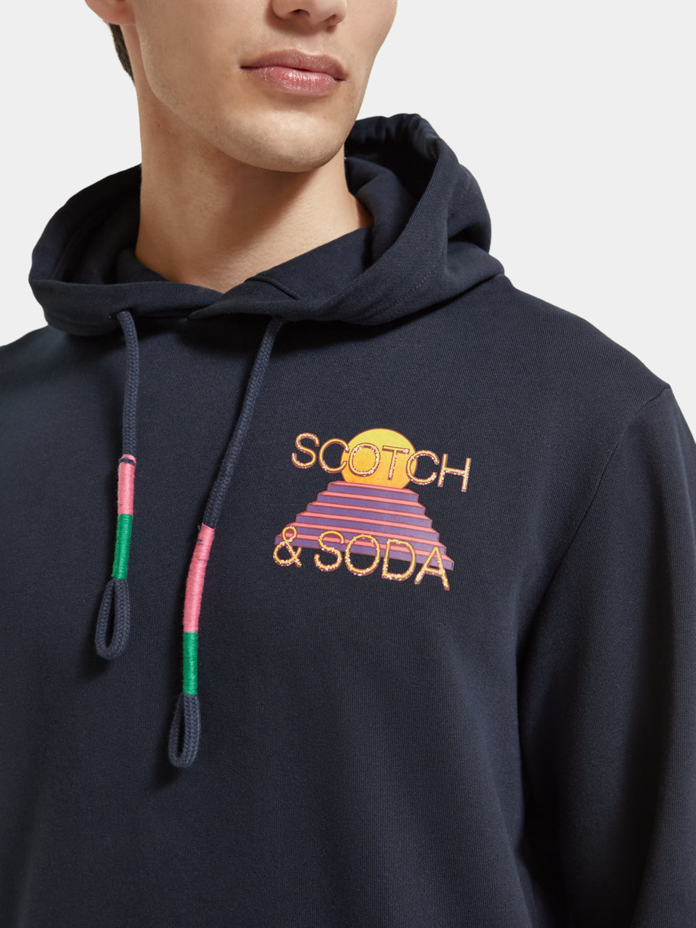 Regular-fit artwork hoodie - Scotch & Soda NZ