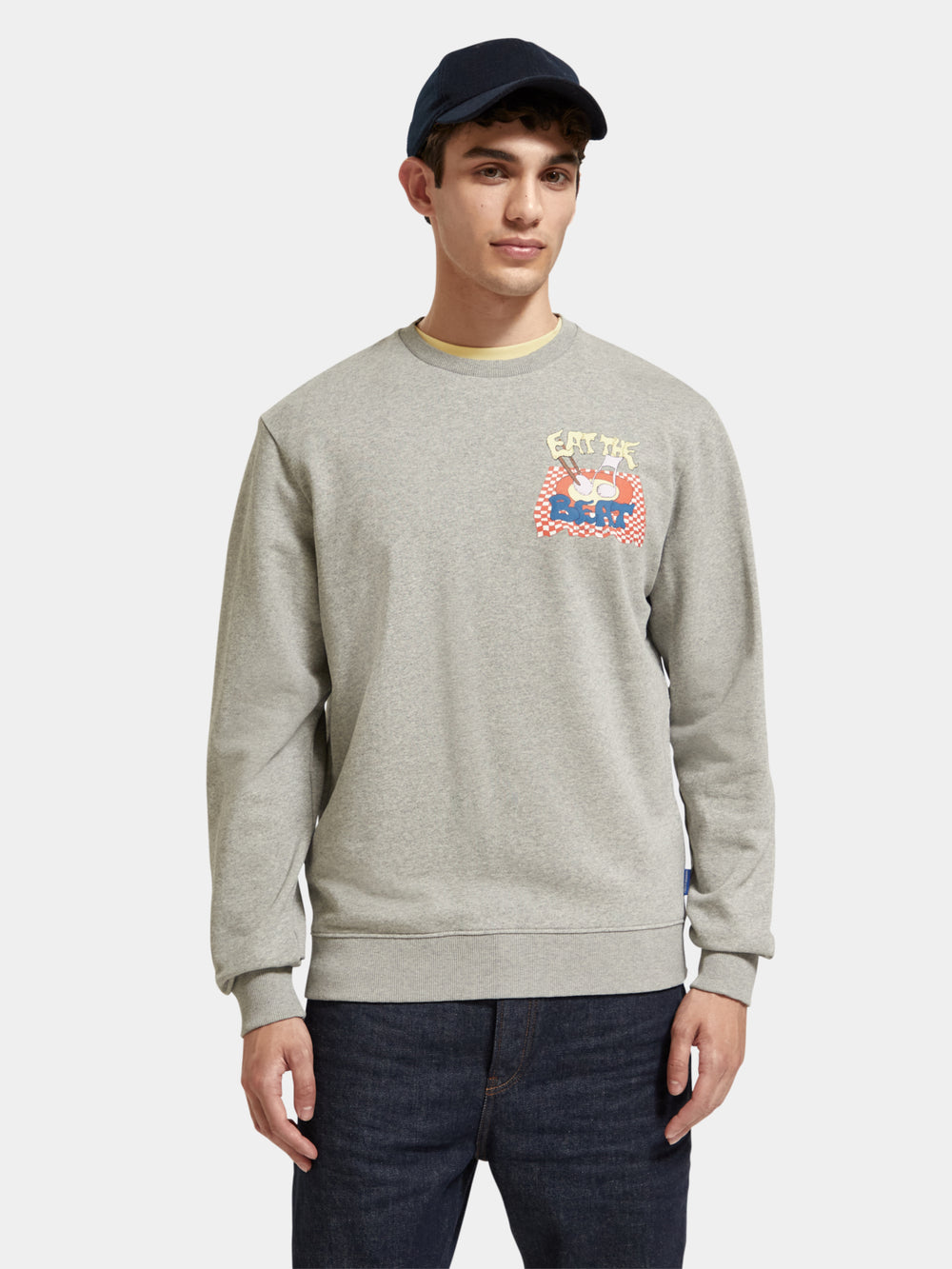 Colourful artwork sweatshirt - Scotch & Soda NZ