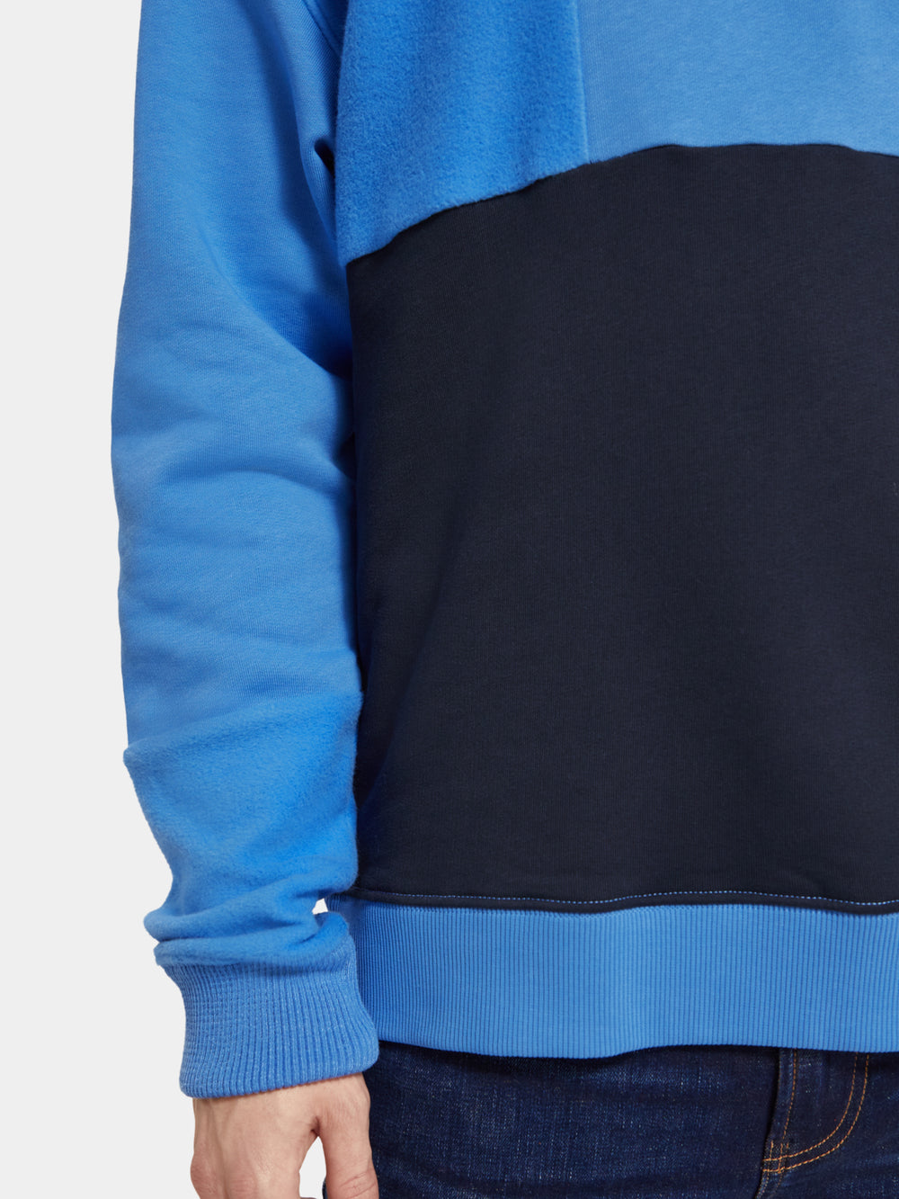 Relaxed-fit colourblock sweatshirt - Scotch & Soda NZ