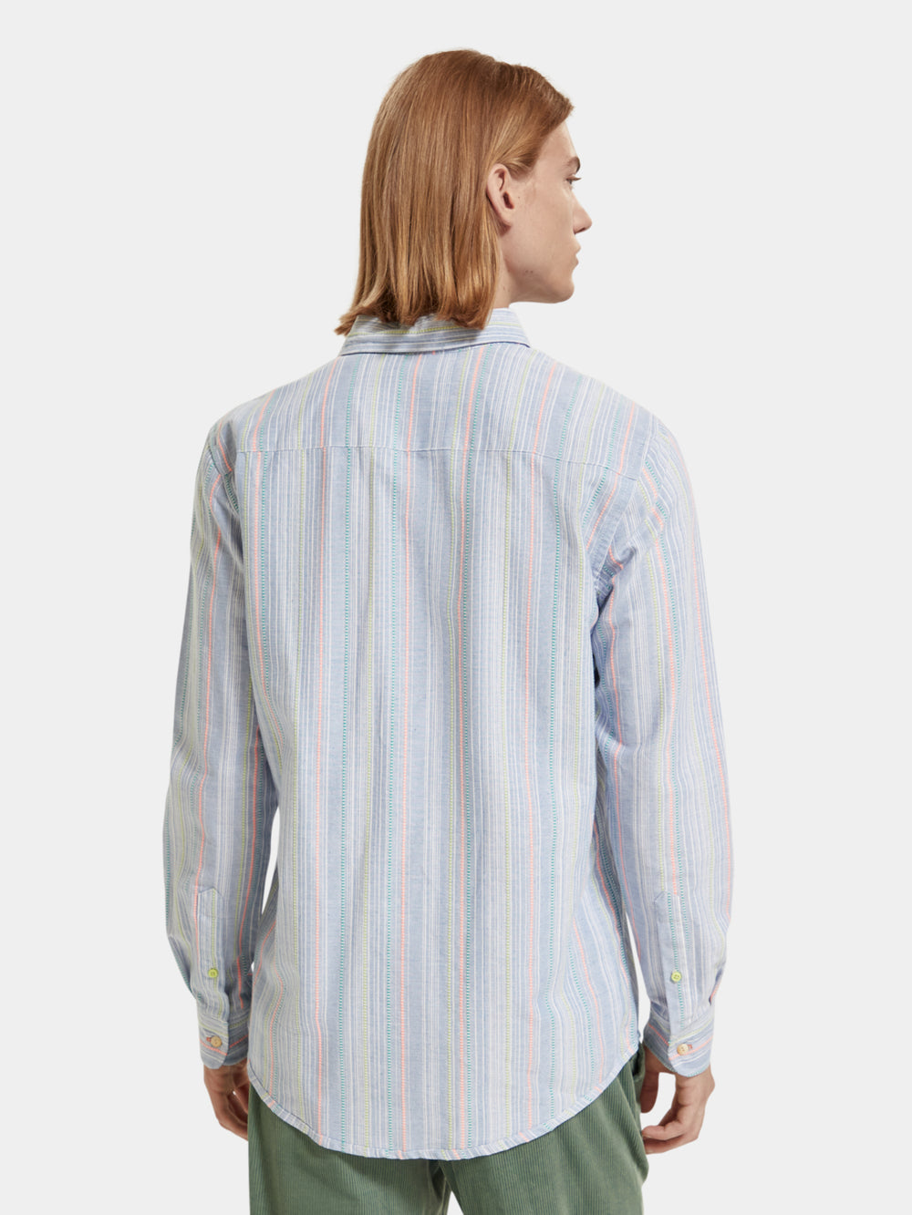 Dobby striped shirt - Scotch & Soda NZ