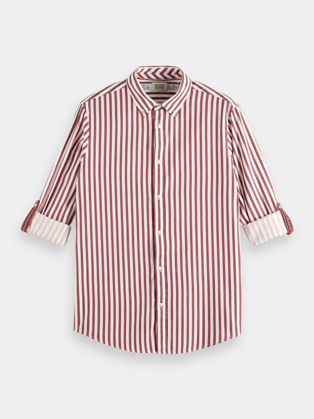 Regular-fit striped shirt - Scotch & Soda NZ