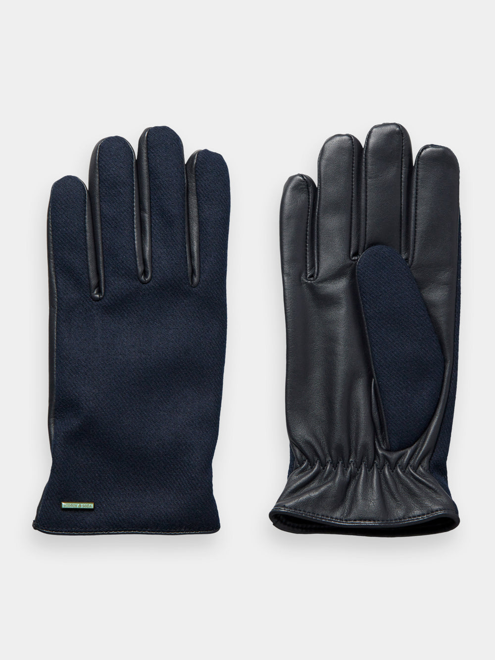 Leather & wool gloves - Scotch & Soda NZ