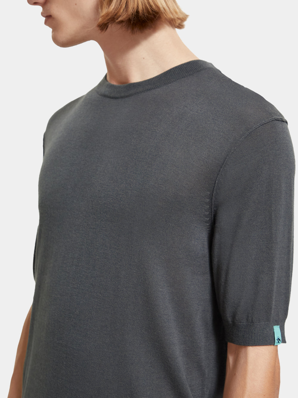 Wool blend knitted t-shirt - Scotch & Soda NZ