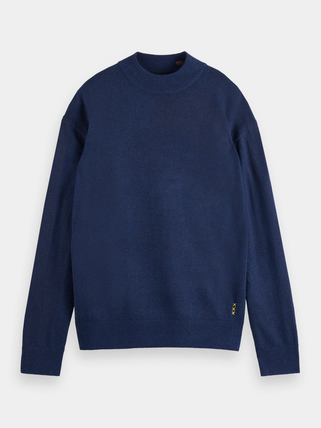 Dropped shoulder high neck sweater - Scotch & Soda NZ