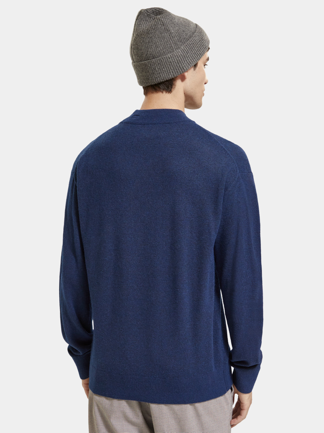 Dropped shoulder high neck sweater - Scotch & Soda NZ