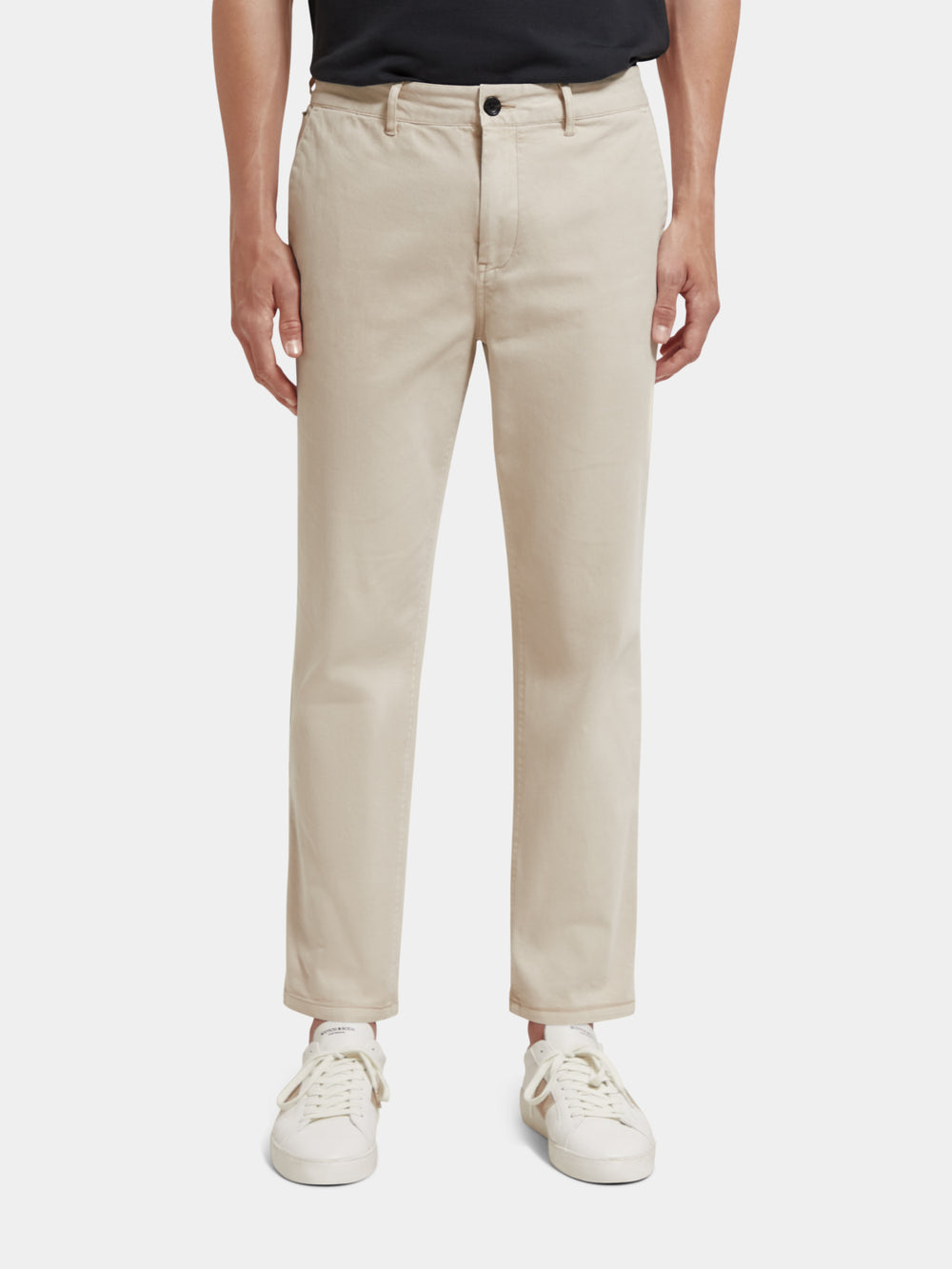 Drift regular tapered-fit twill chino - Scotch & Soda NZ