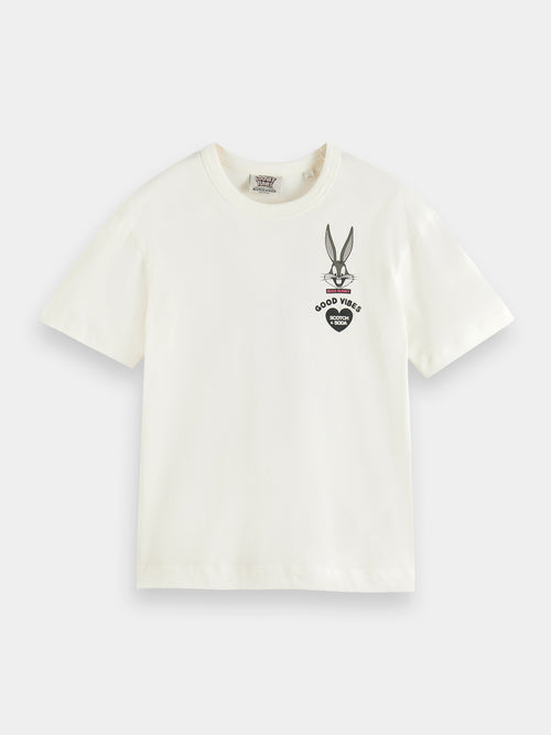 Looney Tunes x Scotch & Soda Unisex organic embroidered graphic T-shirt ...