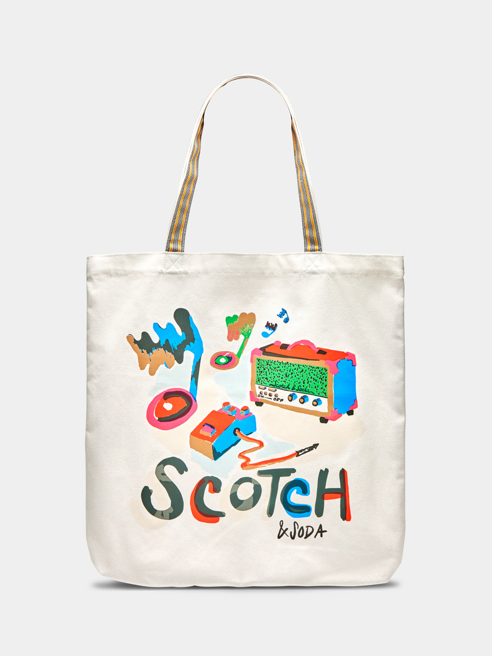 Artwork canvas tote bag - Scotch & Soda NZ