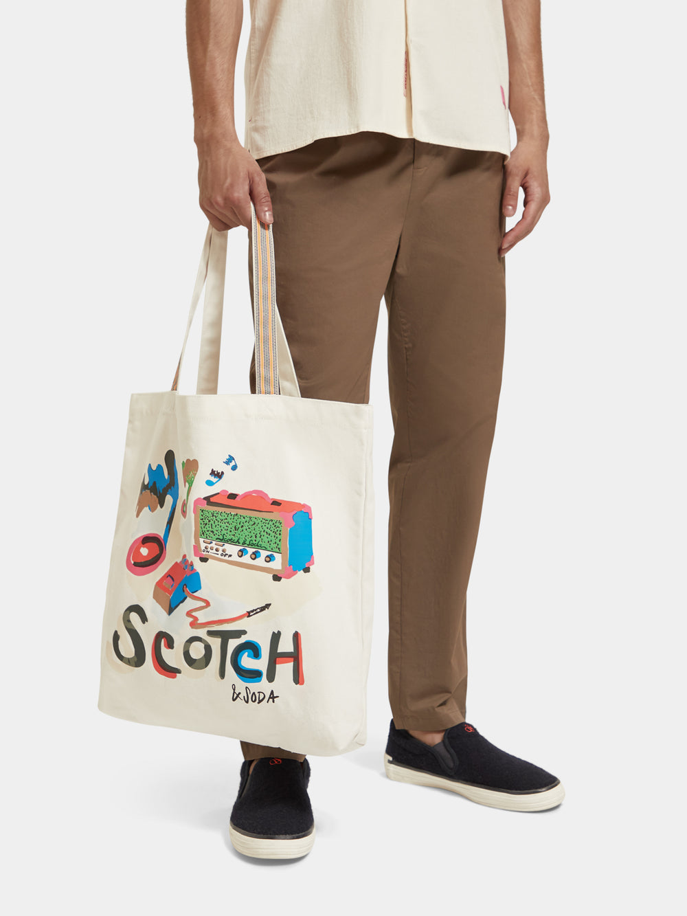 Artwork canvas tote bag - Scotch & Soda NZ
