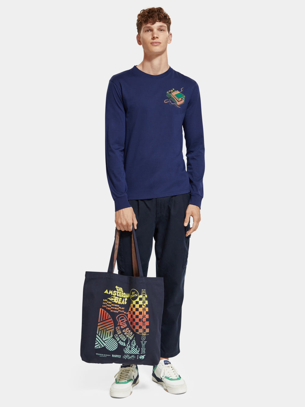 Canvas artwork tote bag - Scotch & Soda NZ