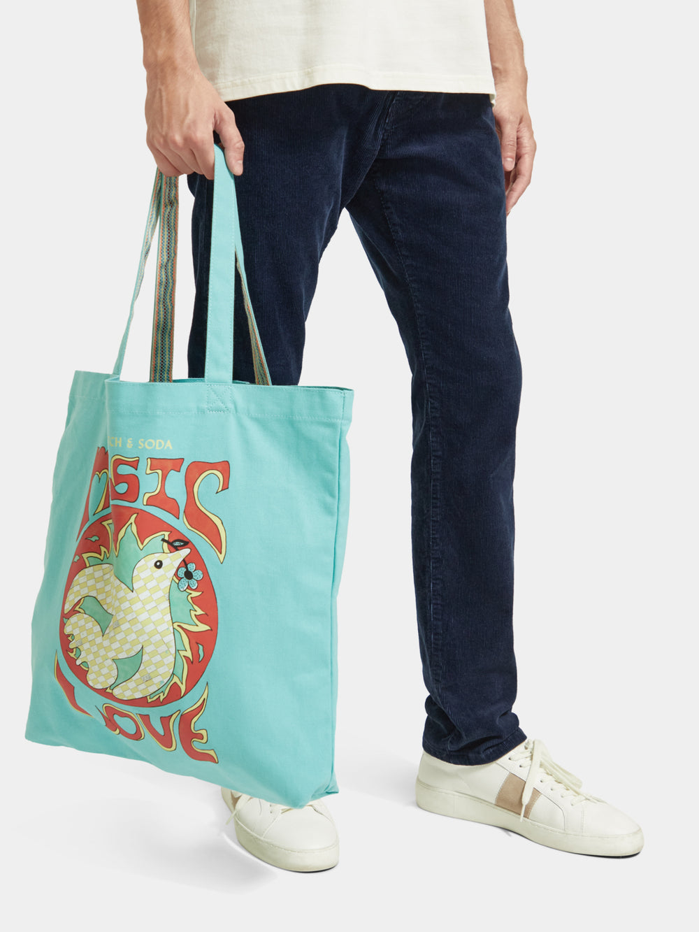 Canvas artwork tote bag - Scotch & Soda NZ