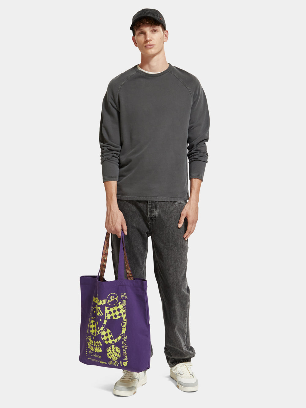 Canvas artwork tote bag - Scotch & Soda NZ