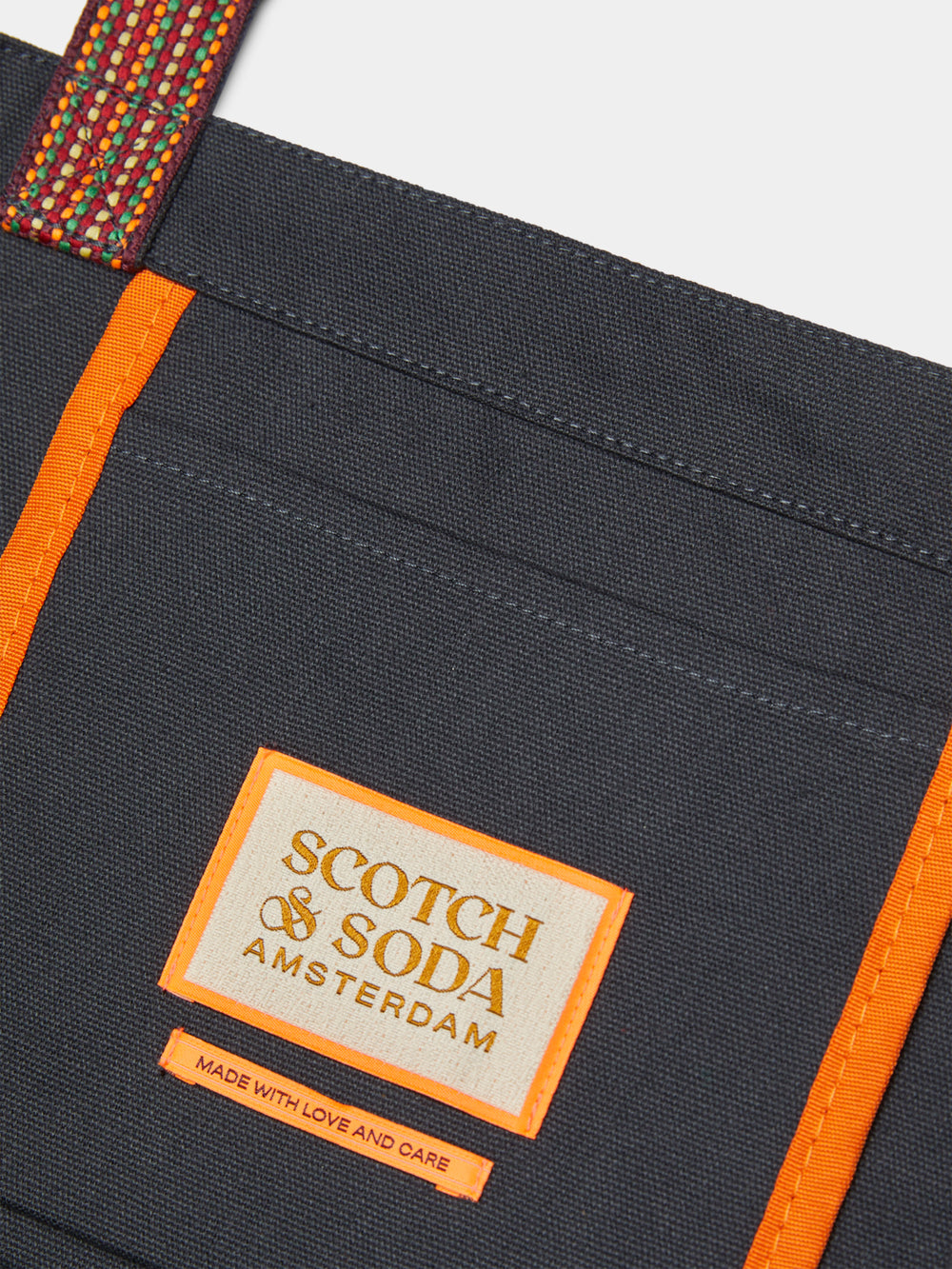 Canvas artwork tote bag - Scotch & Soda NZ