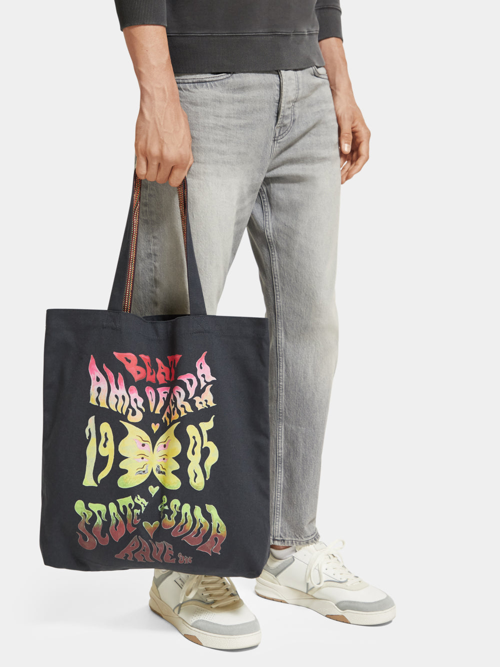 Canvas artwork tote bag - Scotch & Soda NZ