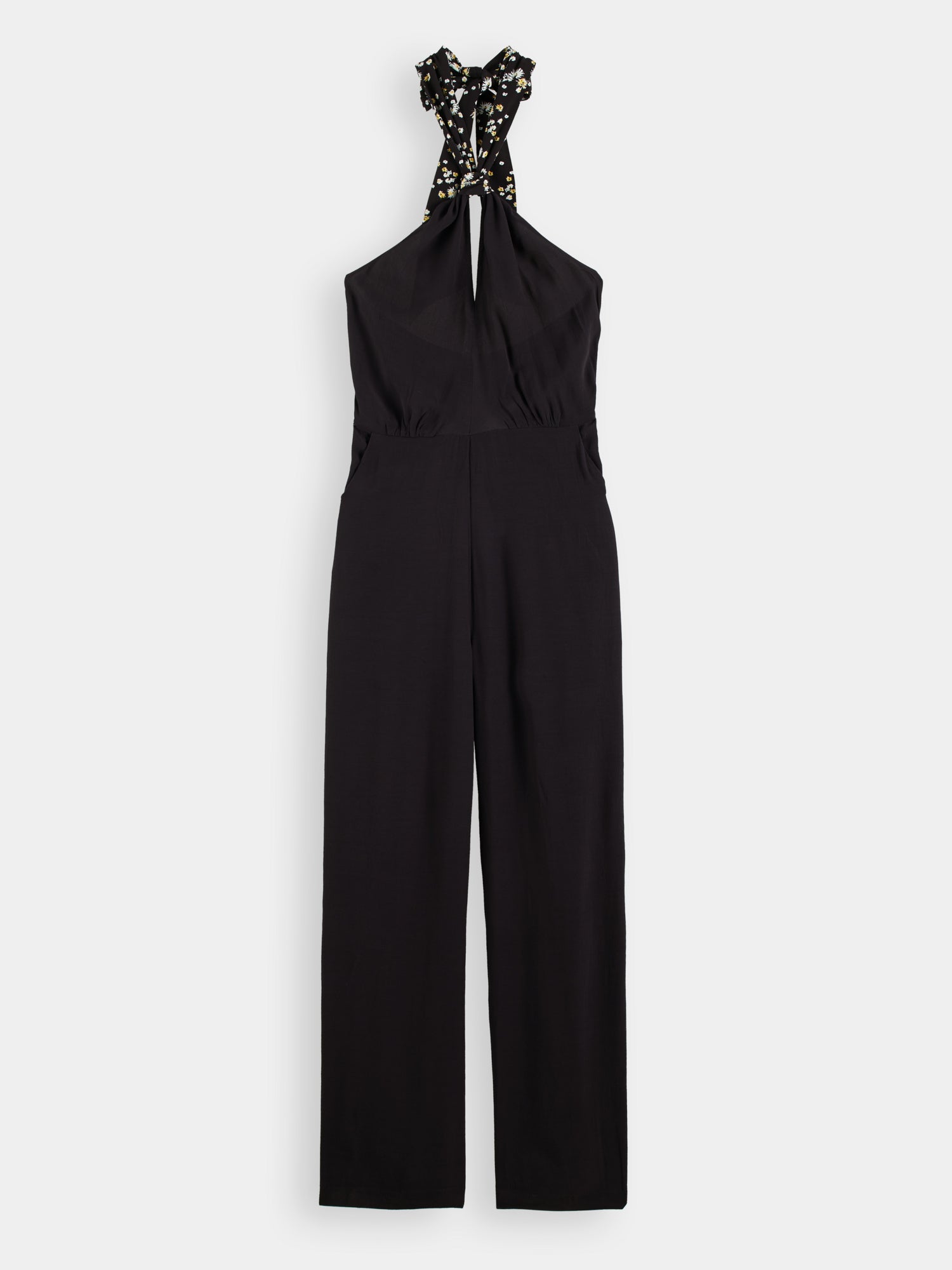 Contrast bow jumpsuit - Scotch & Soda NZ