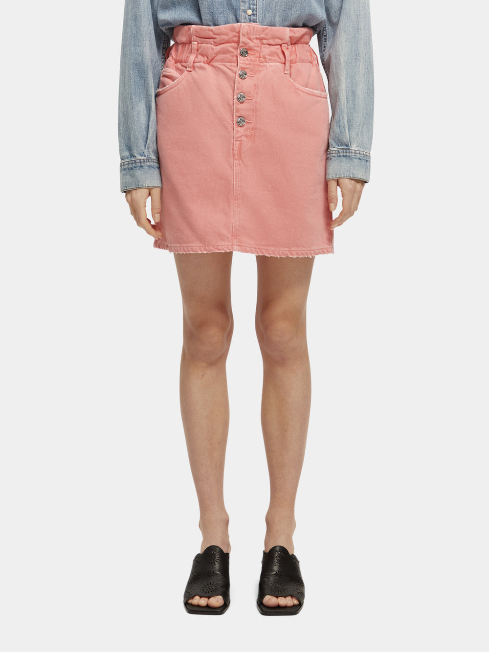 Break garment-dyed mini skirt - Scotch & Soda NZ