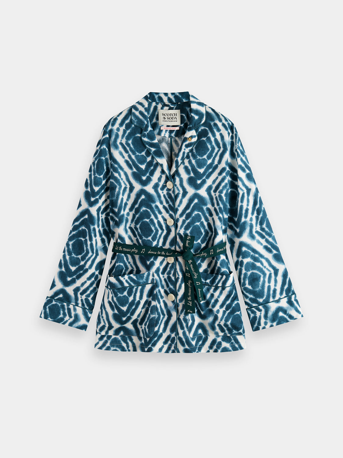 Belted blazer