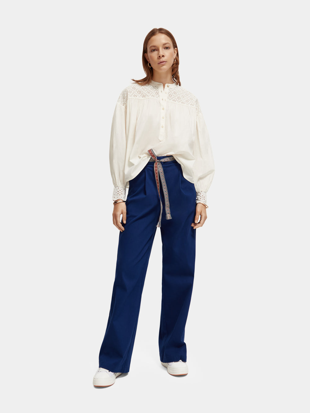 Rose high-rise wide-leg pants - Scotch & Soda NZ