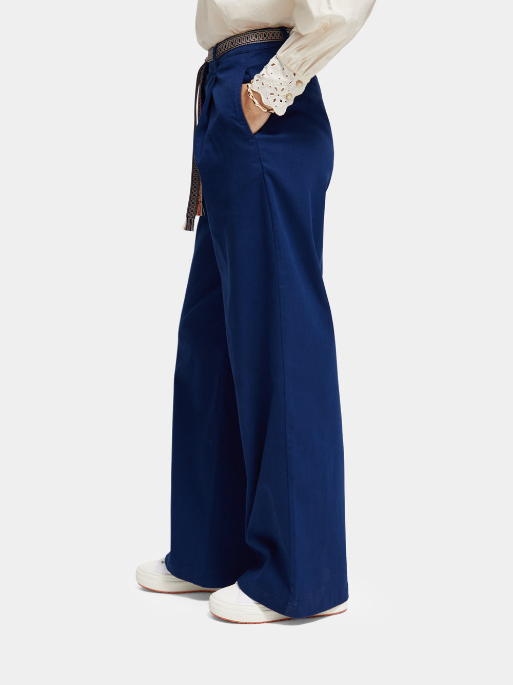 Rose high-rise wide-leg pants - Scotch & Soda NZ