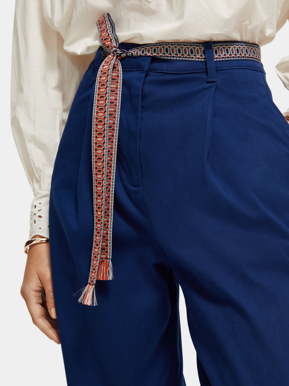 Rose high-rise wide-leg pants - Scotch & Soda NZ