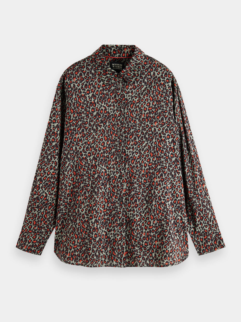 Oversized printed shirt - Scotch & Soda NZ