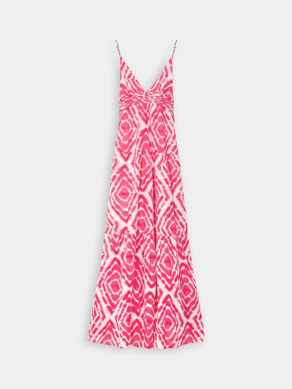 V-neck tie-dyed maxi strap dress - Scotch & Soda NZ