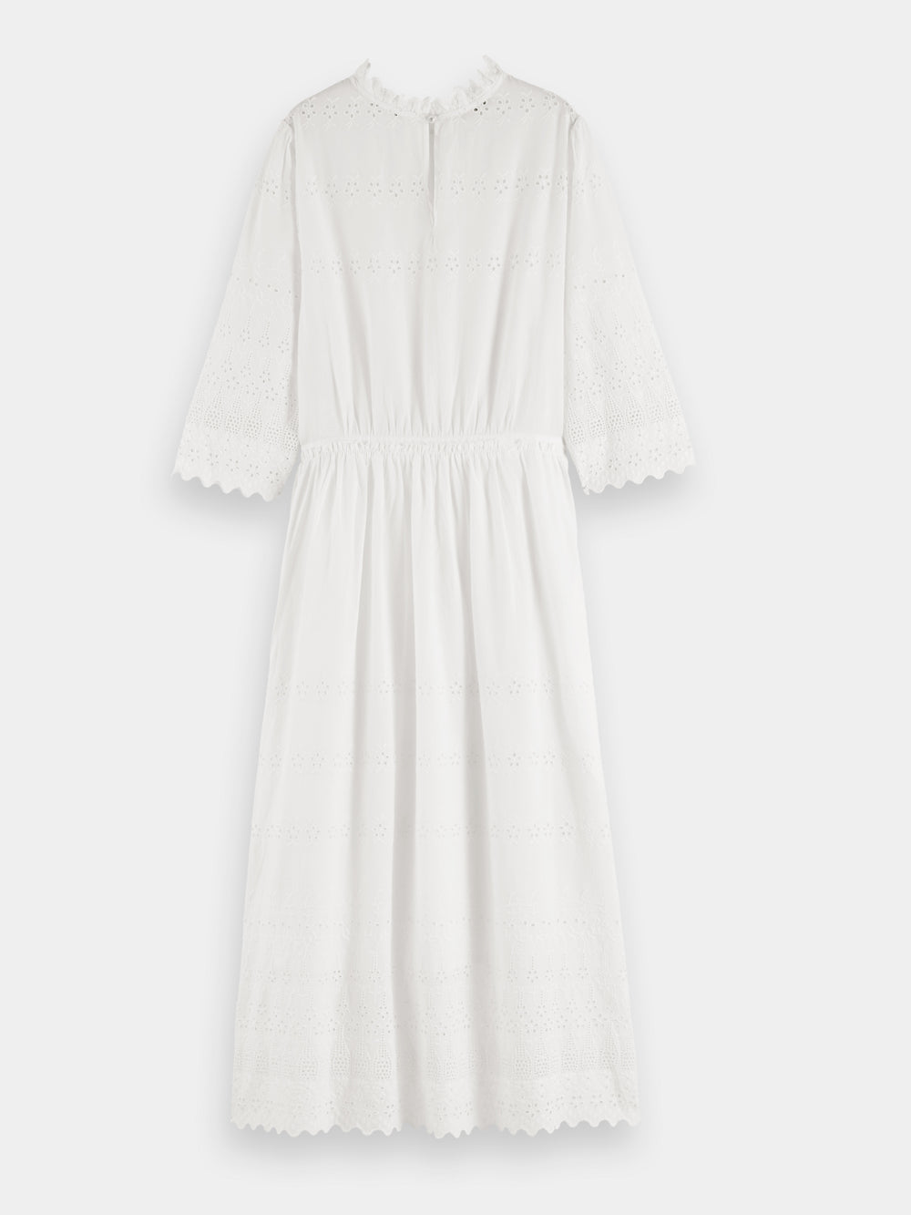 Broderie anglaise midi dress - Scotch & Soda NZ