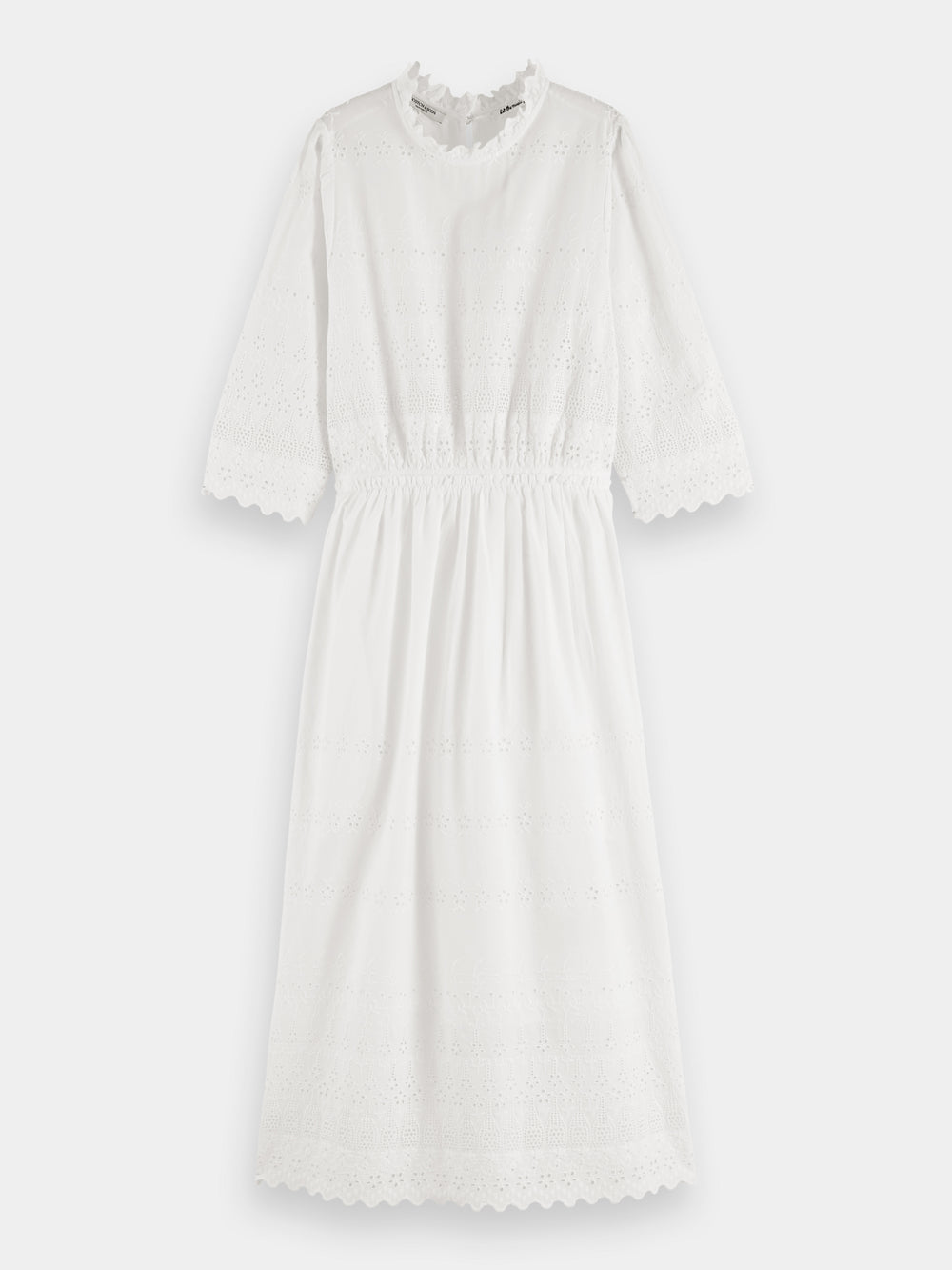 Broderie anglaise midi dress - Scotch & Soda NZ