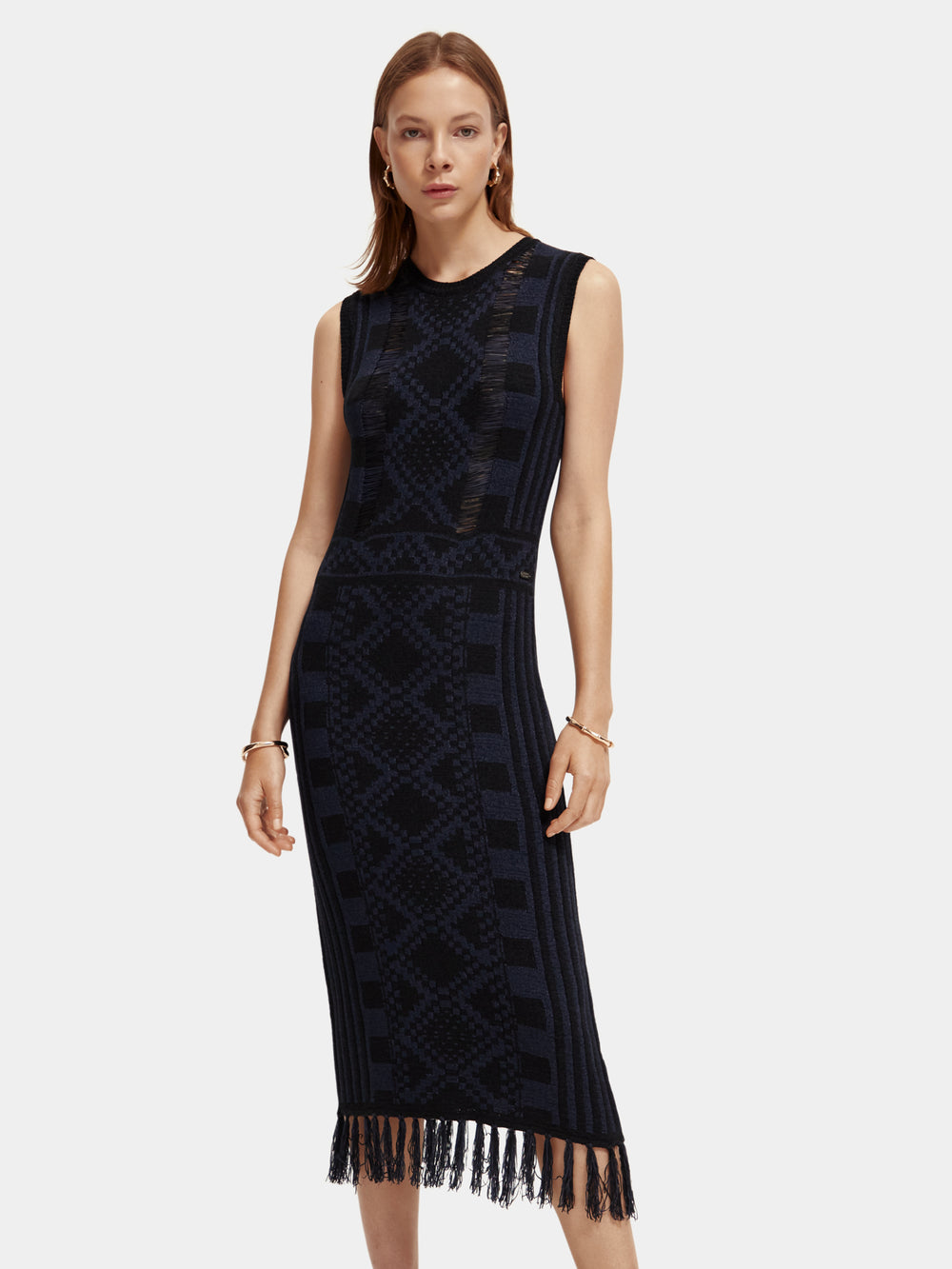 Knitted midi dress - Scotch & Soda NZ