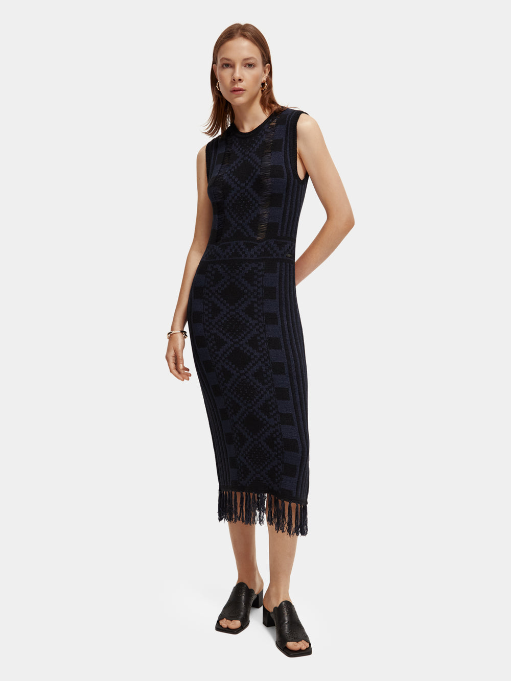 Knitted midi dress - Scotch & Soda NZ