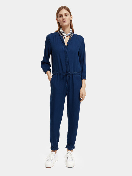 Indigo Strappy Jumpsuit main image 1