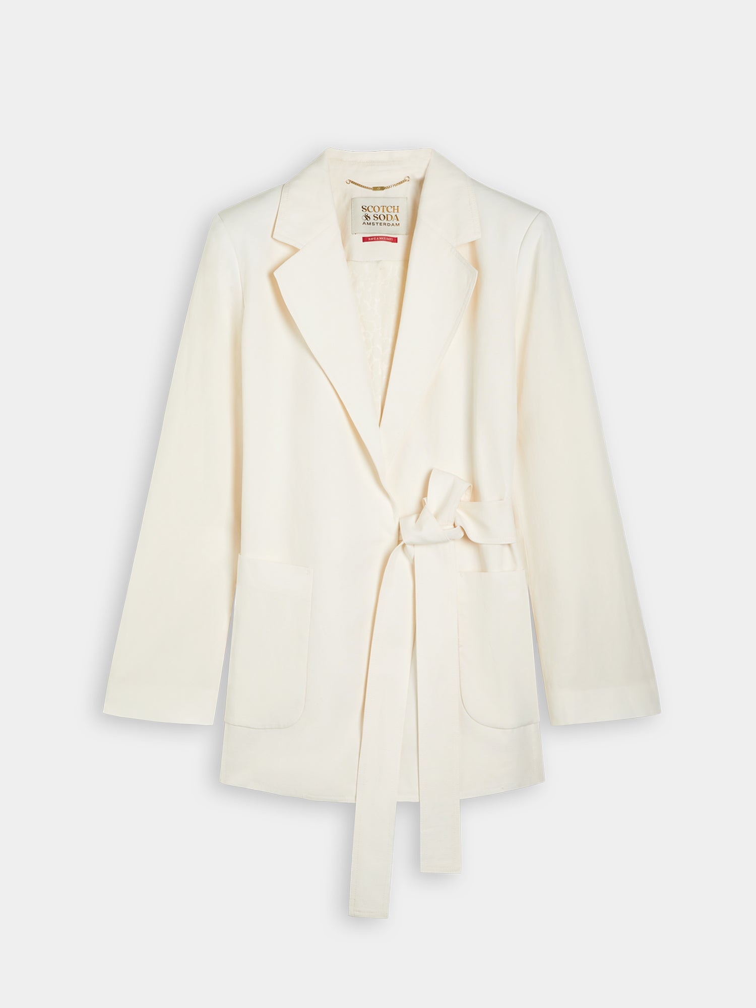 Belted blazer - Scotch & Soda NZ